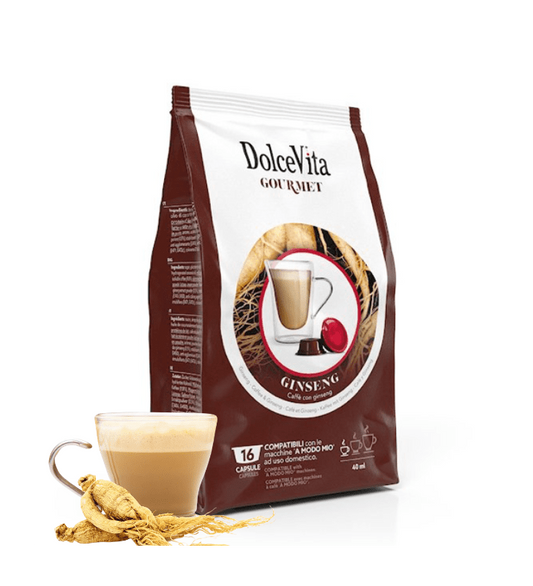 Dolce Vita Compatible Lavazza A Modo Ginseng Sweet 16pcs