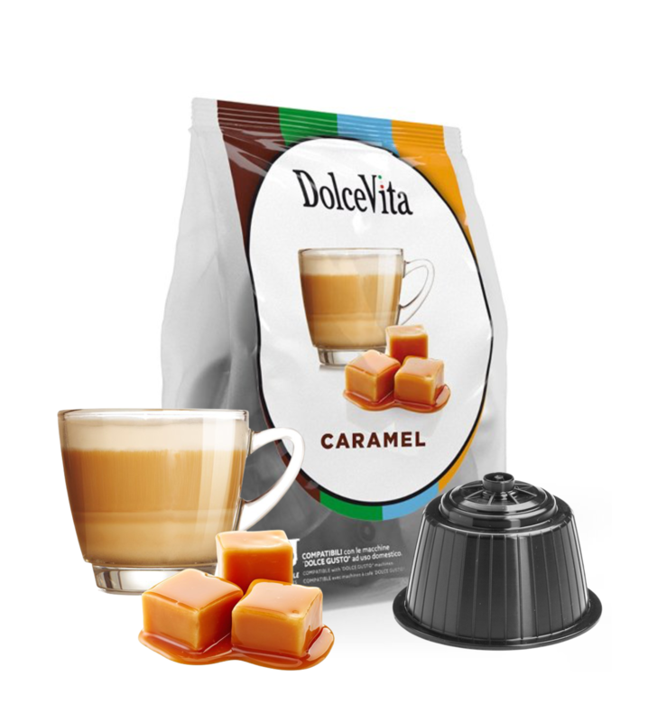 Sweet Life Beverages Compatible with Dolce Gusto Caramelito 16pcs