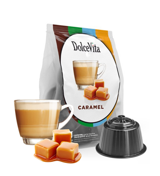 Getränke Dolce Vita kompatibel mit Dolce Gusto Caramelito 16 Stück