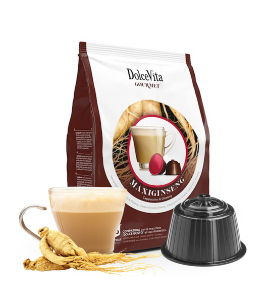 Getränke Dolce Vita kompatibel mit Dolce Gusto Maxi Ginseng 16 Stück