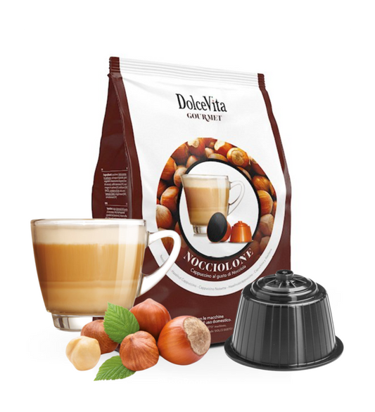 Getränke Dolce Vita kompatibel mit Dolce Gusto Nocciolone 16 Stück