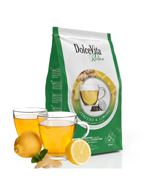 Dolce Vita Kompatibel mit Lavazza A Modo Zenzero & Limone 16 Stk