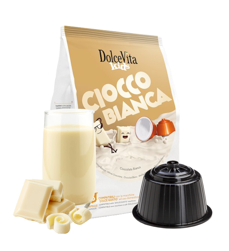 Getränke Dolce Vita kompatibel mit Dolce Gusto CioccoBianca 16 Stück