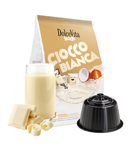 Getränke Dolce Vita kompatibel mit Dolce Gusto CioccoBianca 16 Stück