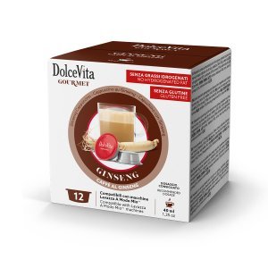 Dolce Vita Compatible con Lavazza A Modo Mio Ginseng Dulce 12 uds
