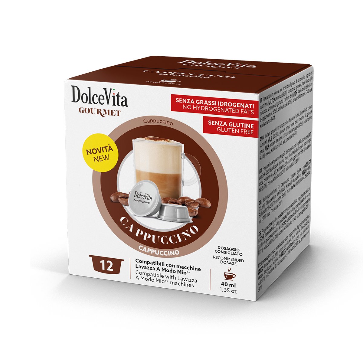 Dolce Vita Compatible Lavazza A Modo Cappuccino 12pz