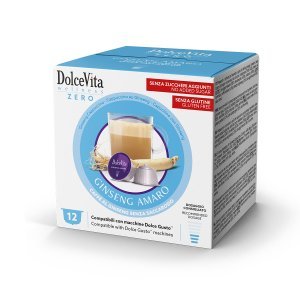Bebidas Dolce Vita Compatible con Dolce Gusto Ginseng Amaro 12 pz
