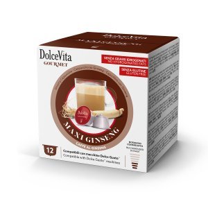 Boissons Dolce Vita Compatibles Avec Dolce Gusto Maxi Ginseng 12pz