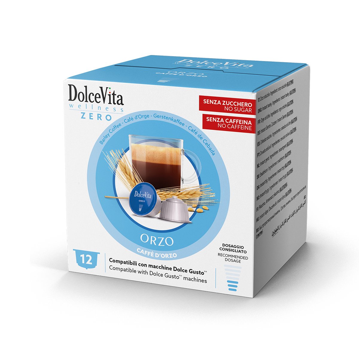 Bebidas Dolce Vita Compatible Dolce Gusto Cebada Natural 12pz