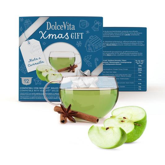 Getränke Dolce Vita kompatibel mit Dolce Gusto Grüner Apfel und Zimt 12 Stück