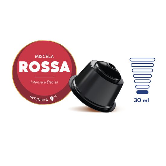 Borbone Kapseln kompatibel mit Nescafe Dolce Gusto Rot 90 Stück