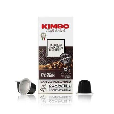 Kimbo Capsule Compatibili Nespresso Alluminio Ristretto Barista 10pz