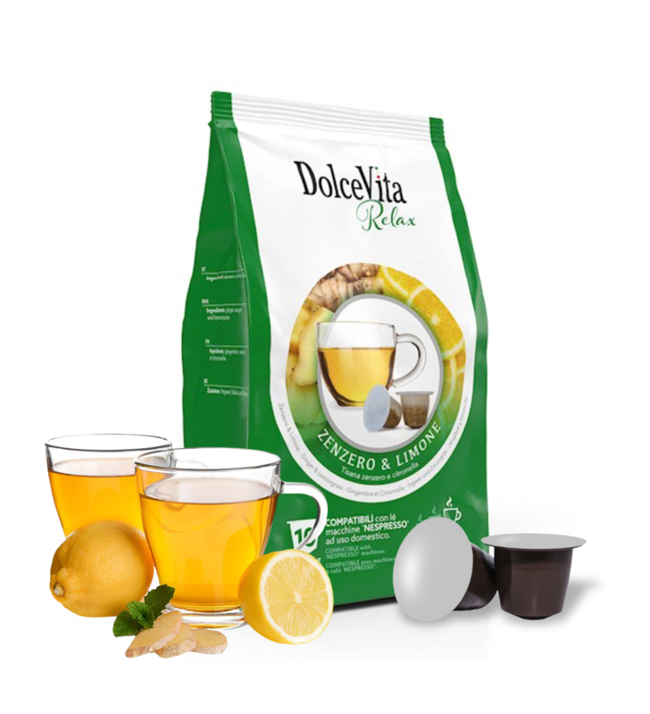 Dolce Vita Kompatibel Nespresso Kräutertee Ingwer & Zitrone 10 Stk